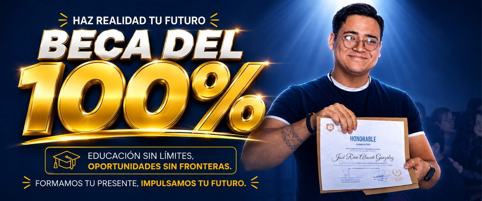 Haz realidad tu futuro: beca del 100% en Universidad Juventus